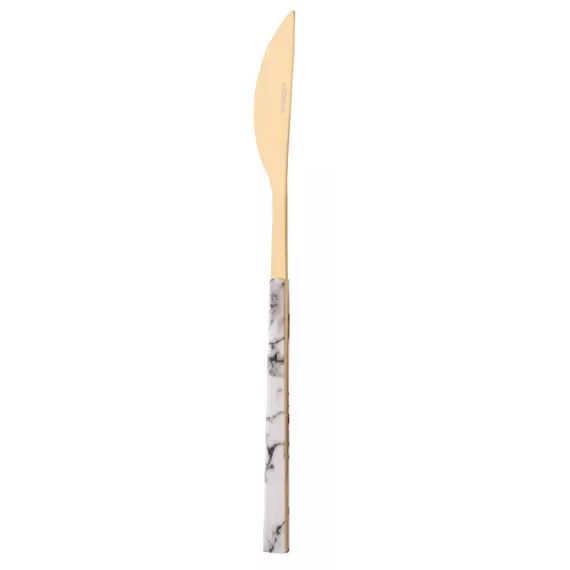 Ardesto AR1916MWS Gemini Marmo, 16pcs, Cutlery Set, Golden/White, 5 image