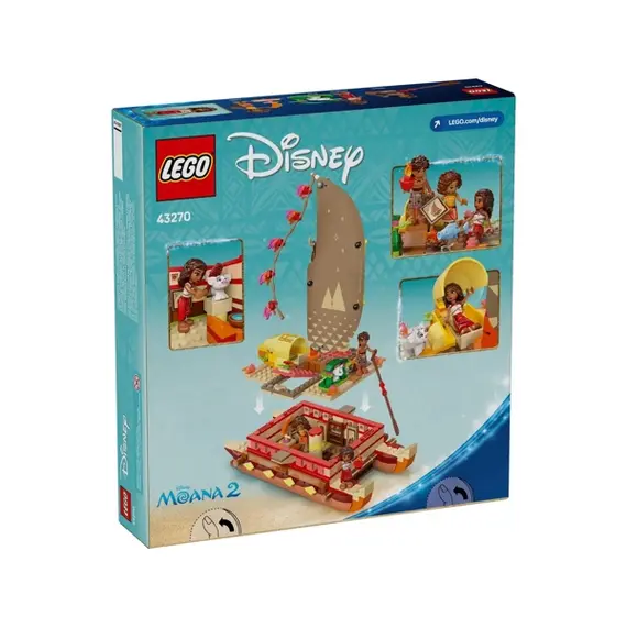 ლეგო LEGO Constructor Disney Princess Moana's Adventure Canoe , 5 image - Primestore.ge