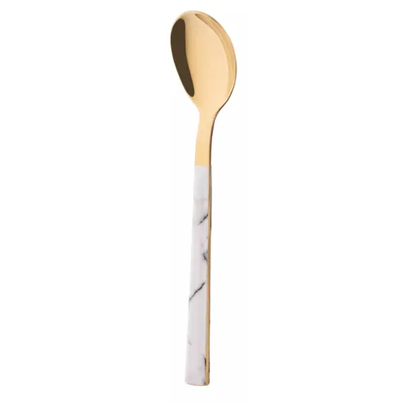 Ardesto AR1916MWS Gemini Marmo, 16pcs, Cutlery Set, Golden/White, 6 image