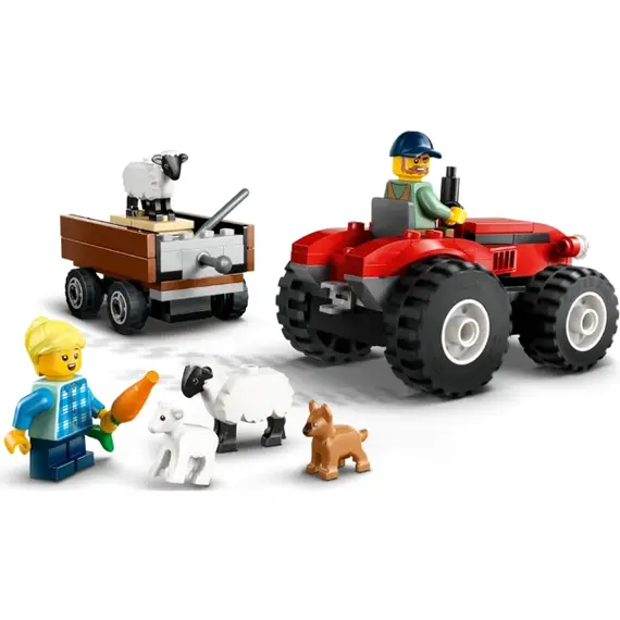 ლეგო LEGO Constructor City Red Farm Tractor with Trailer & Sheep , 4 image - Primestore.ge