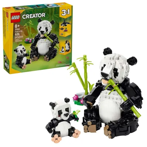 ლეგო LEGO Constructor Creator Wild Animals Panda Family - Primestore.ge