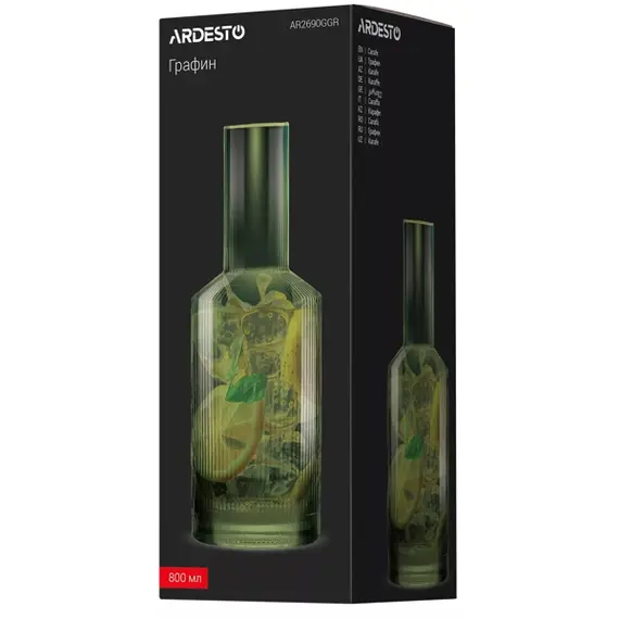 დოქი Ardesto AR2690GGR Carafe, 800ml, Decanter, Green , 3 image - Primestore.ge