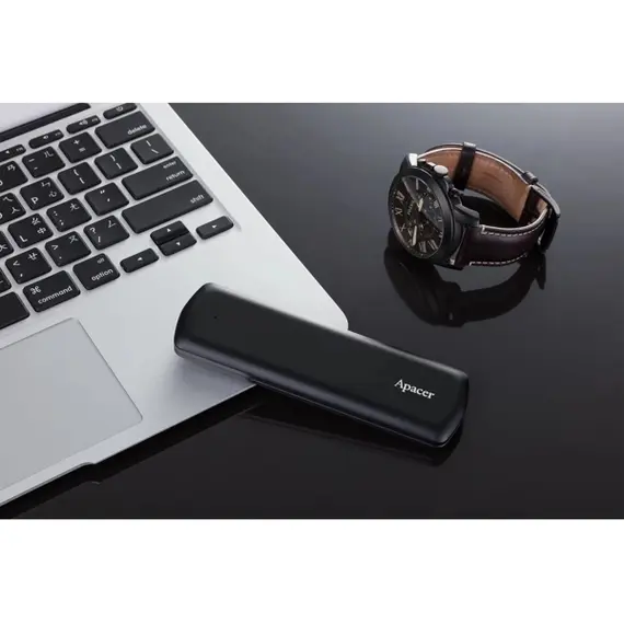 External Hard Drive Apacer AP1TBAS721B-1, 1TB, M.2, External HDD, M.2, USB 3.1, Black, 5 image