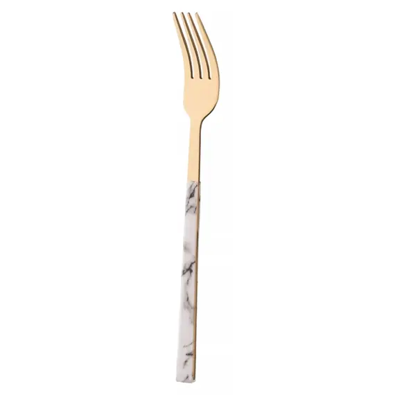 Ardesto AR1916MWS Gemini Marmo, 16pcs, Cutlery Set, Golden/White, 4 image