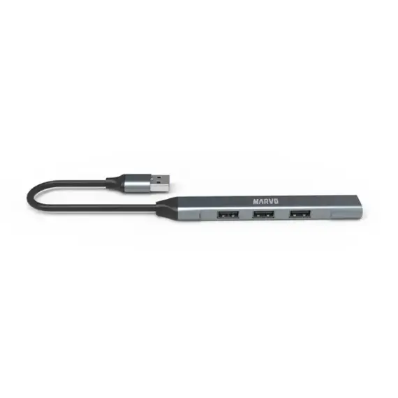 USB hub Marvo USB (3.0) hub 4-port, UH-ATC01, metal, 2 image
