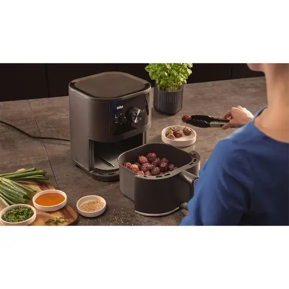 აეროგრილი Braun MultiFry 3 Air fryer HF 3000 Black , 3 image - Primestore.ge