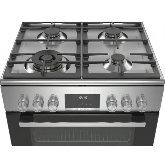 გაზქურა Bosch HXS59AI51Q, 4Gas, Oven, Stainless Steel , 2 image - Primestore.ge