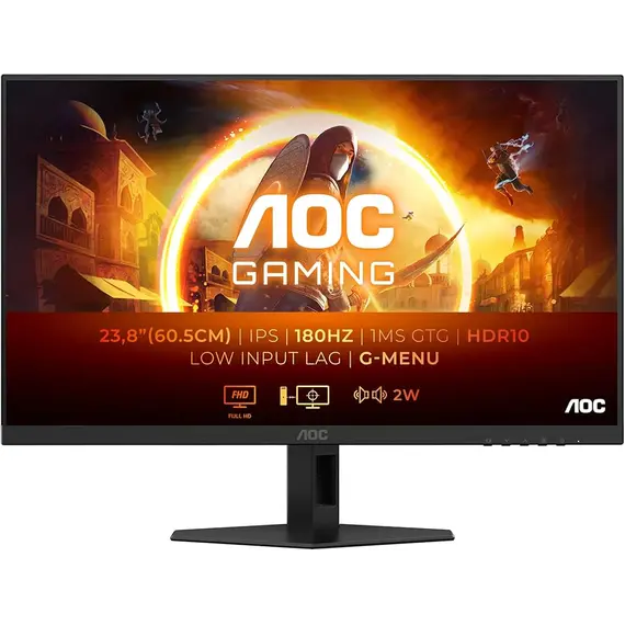 მონიტორი AOC 24G4XE/01 23.8" FHD 180Hz 1ms 2xHDMI DP  - Primestore.ge