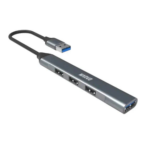 USB hub Marvo USB (3.0) hub 4-port, UH-ATC01, metal, 3 image