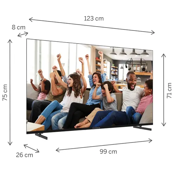 ტელევიზორი Thomson 55UG4S14 LED, 55", 4K UHD, Smart TV, HDMI, USB, LAN, WIFI, BT, Black , 7 image - Primestore.ge