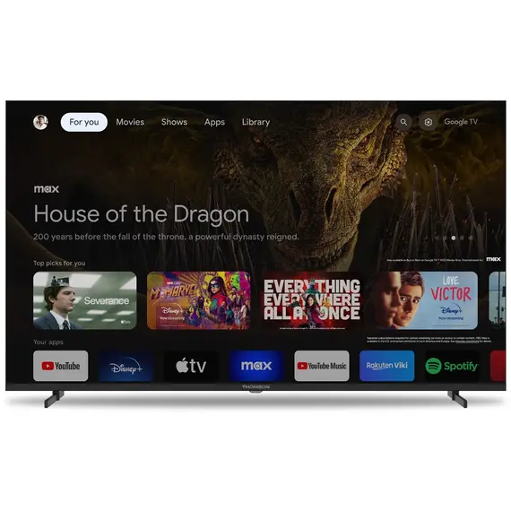 ტელევიზორი Thomson 55UG4S14 LED, 55", 4K UHD, Smart TV, HDMI, USB, LAN, WIFI, BT, Black , 2 image - Primestore.ge
