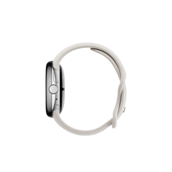 სმარტ საათი Google Pixel Watch 3 45mm Wi-Fi Polished Silver Aluminum Case with Porcelain Active Band , 3 image - Primestore.ge