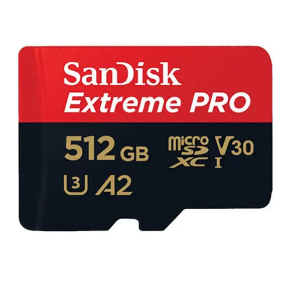 მეხსიერების ბარათი SanDisk 512GB Extreme PRO microSDXC UHS-I V30 A2 200MB/s SDSQXCD-512G-GN6MA  - Primestore.ge