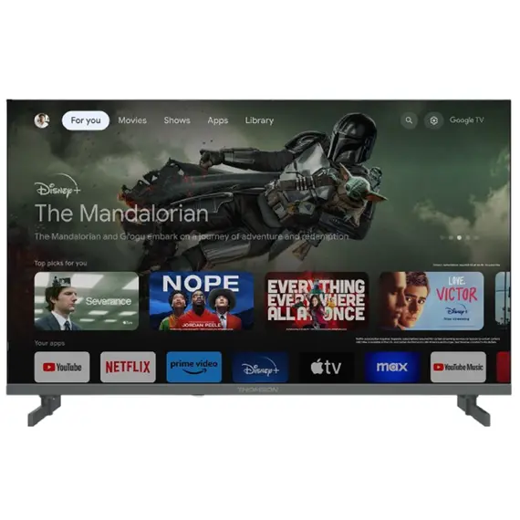 ტელევიზორი Thomson 65QG4S14 QLED, 65", 4K UHD, Smart TV, HDMI, USB, LAN, WIFI, BT, Black  - Primestore.ge