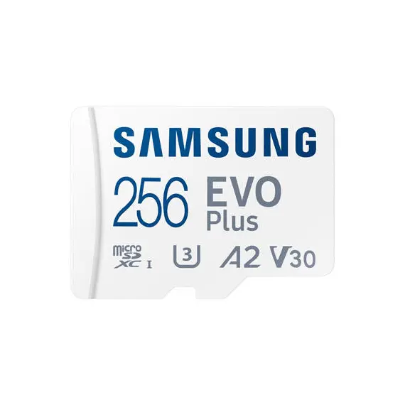 მეხსიერების ბარათი Samsung EVO Plus A2 V30 MicroSDXC UHS-I 256GB MB-MC256SA  - Primestore.ge