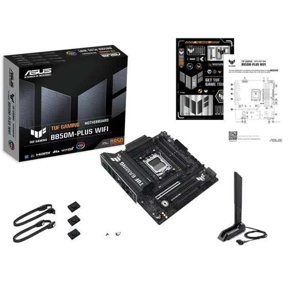 დედა დაფა Asus TUF 90MB1IY0-M0EAY0 GAMING B850M-PLUS WIFI, AM5, DDR5, 192GB , 4 image - Primestore.ge