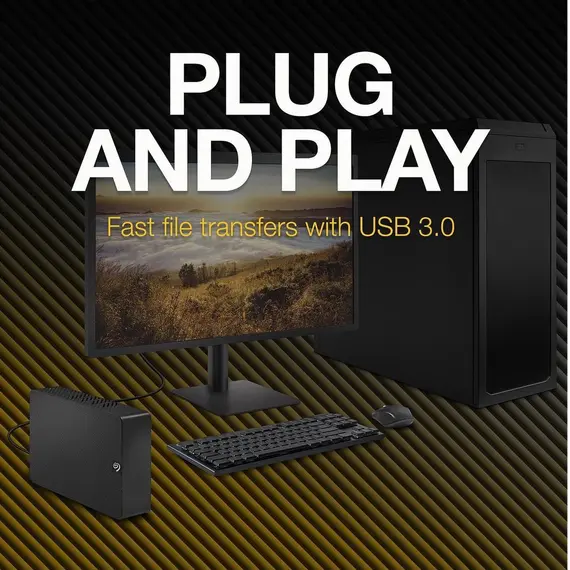 გარე მყარი დისკი Seagate STKP16000400, 4TB, External, USB 3.0, Black , 5 image - Primestore.ge