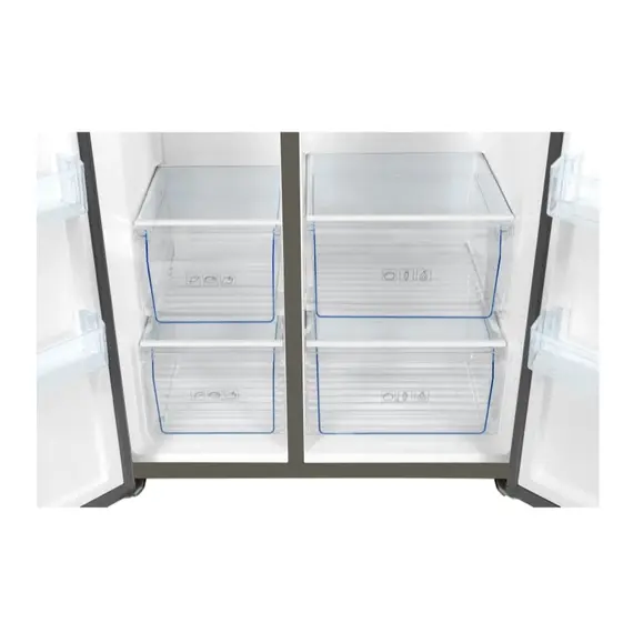 მაცივარი TCL-P650SBG Side By Side 92x176.8x73.5, No Frost, Inverter,LED Display,612L, A+, Silver , 6 image - Primestore.ge