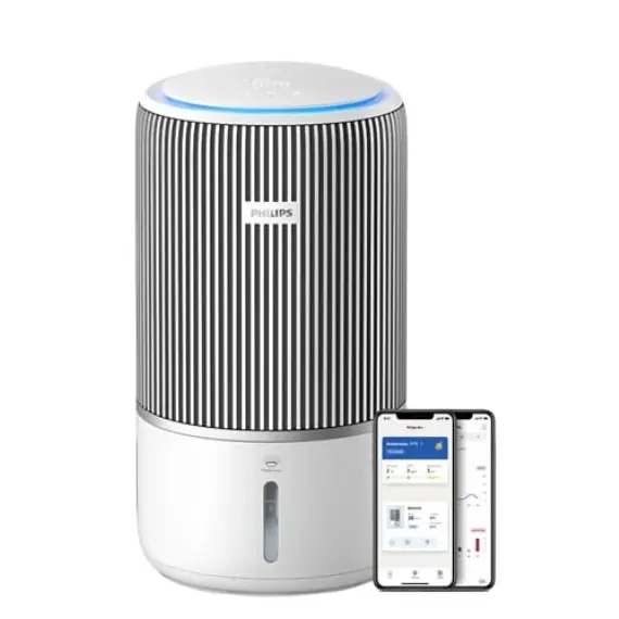 ჰაერის დამატენიანებელი Philips 3400 Air Purifier and Humidifier Arctic White  - Primestore.ge