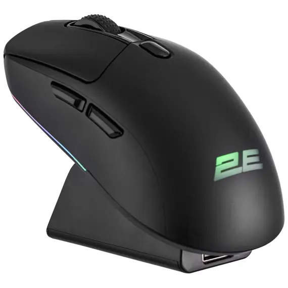 მაუსი 2E 2E-MG360UB-WL, Wireless, RGB , 2.4G, Bluetooth, USB, Gaming Mouse, Black  - Primestore.ge