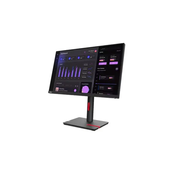მონიტორი Lenovo 23.8'' ThinkVision T24i-30 (63CFMATXEU) - Black , 3 image - Primestore.ge
