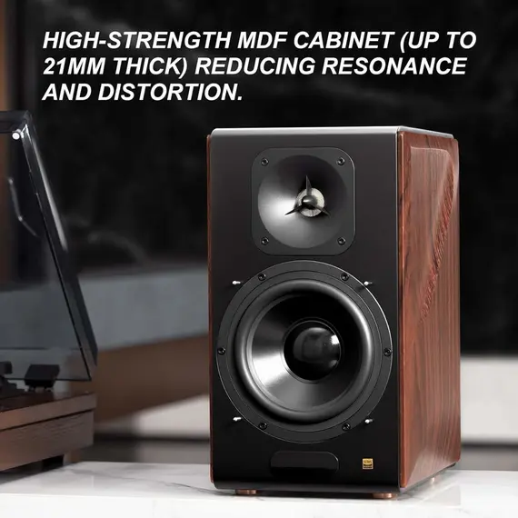 დინამიკი Edifier S3000MK Ⅱ, 256W, Bluetooth, XLR, Optical, RCA, Coaxial, USB, Speaker, Brown , 10 image - Primestore.ge