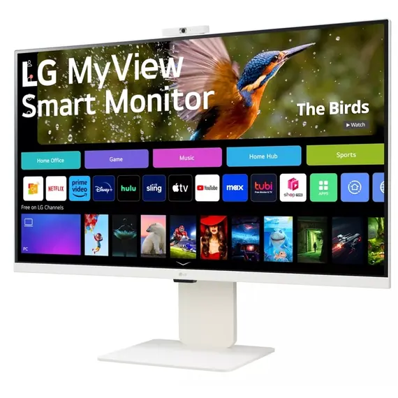 მონიტორი LG Smart 32SR85U-W 32" 3840 x 2160 IPS 400 cd/m² 5ms webOS Built-in FHD Webcam and Speakers , 3 image - Primestore.ge