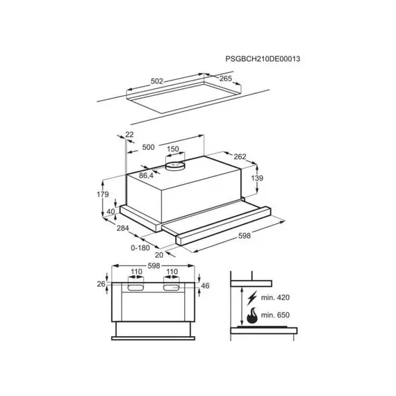 Hood Electrolux LFP326FB, 5 image