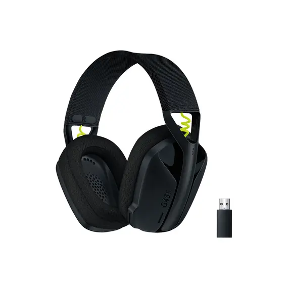 ყურსასმენი LOGITECH G435 LIGHTSPEED Wireless Gaming Headset - BLACK  - Primestore.ge
