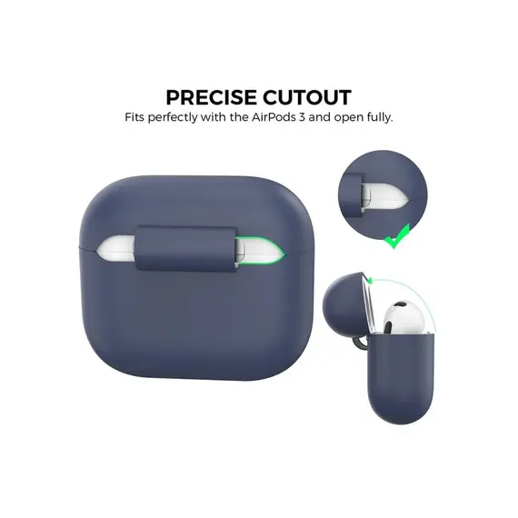 Silicone Case For AirPods 3 - Midnight Blue, 2 image