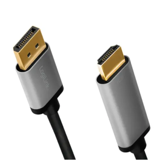 კაბელი Logilink CDA0107 4K/60Hz DisplayPort to HDMI cable 2m , 2 image - Primestore.ge