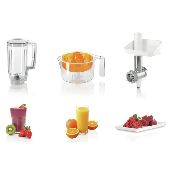 Food Processor Bosch MUM54251, 900W, 3.9L, Food Processor, White, 5 image