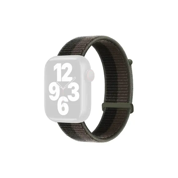 სმარტ საათის სამაჯური TVC KALEBOL Nylon Watch Band for Apple Watch Series 10 Ultra 9 8 7 SE 6 5 4 3 2 1 46mm 49mm 45mm 44mm 42mm Wrist Strap - Storm Black , 2 image - Primestore.ge