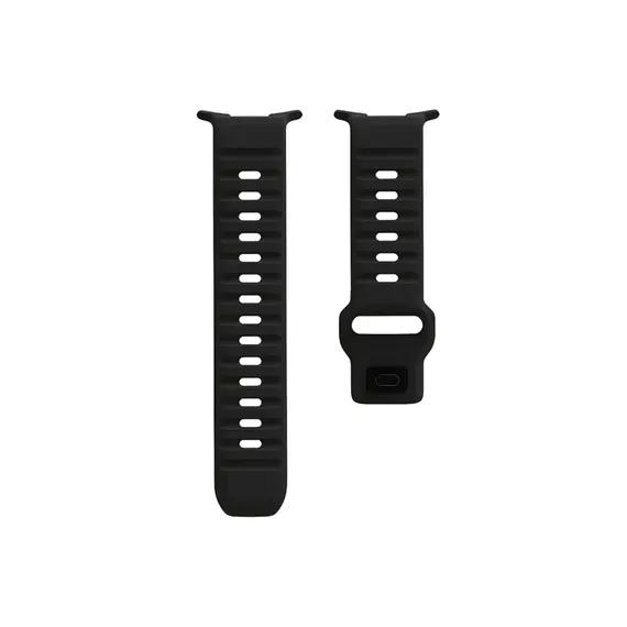 Smart Watch Strap TVC Samsung Galaxy Watch Ultra 47mm Silicone Watch Band Breathable Sport Watch Strap - Black, 3 image