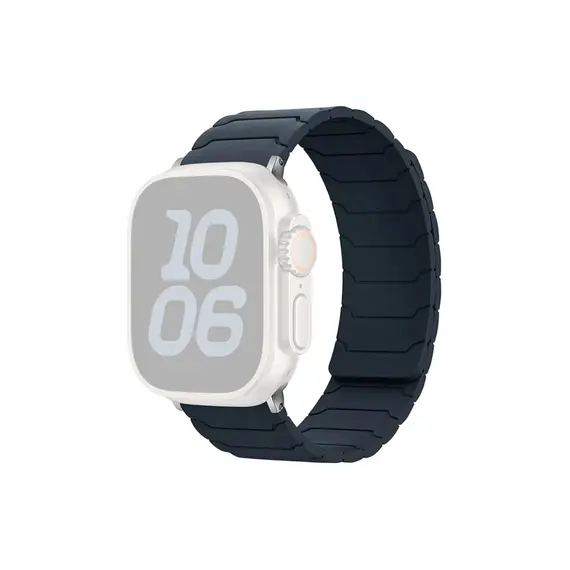 სმარტ საათის სამაჯური TVC Silicone Strap for Apple Watch Series 10 Ultra 9 8 7 SE 6 5 4 3 2 1 46mm 49mm 45mm 44mm 42mm Magnetic Band - Midnight Blue , 2 image - Primestore.ge