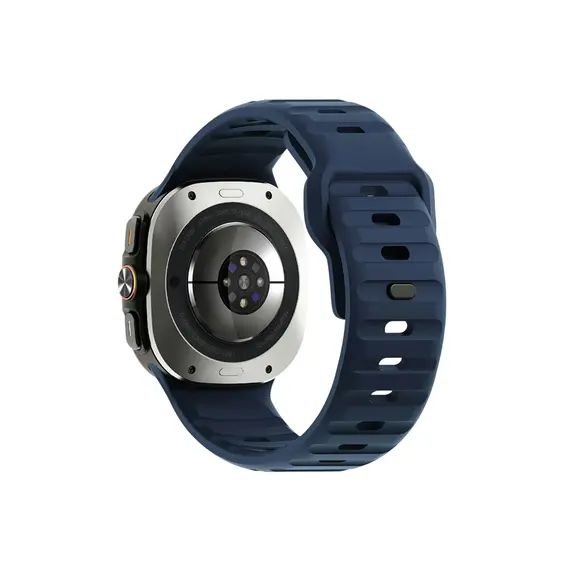 სმარტ საათის სამაჯური TVC Samsung Galaxy Watch Ultra 47mm Silicone Watch Band Breathable Sport Watch Strap - Midnight Blue , 4 image - Primestore.ge
