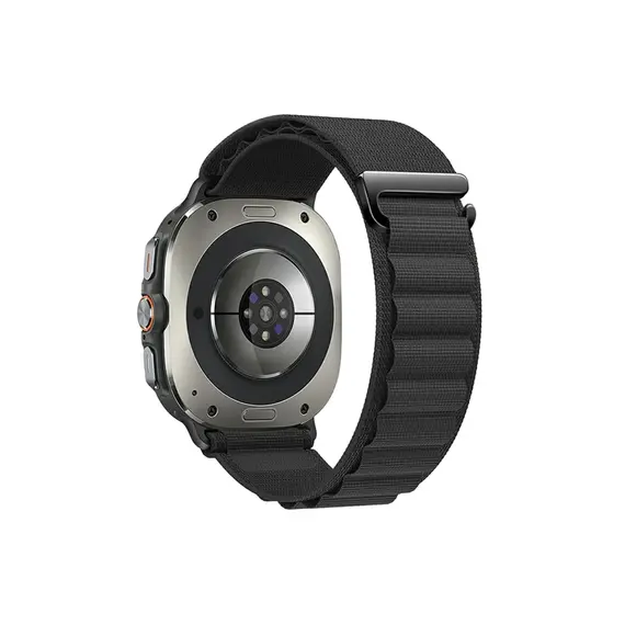 სმარტ საათის სამაჯური TVC Samsung Galaxy Watch Ultra 47mm Nylon Watch Strap G Hook Wristband - Black  - Primestore.ge