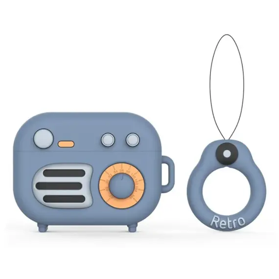 ყურსასმენის ქეისი Silicone Case for AirPods Pro - Blue  - Primestore.ge