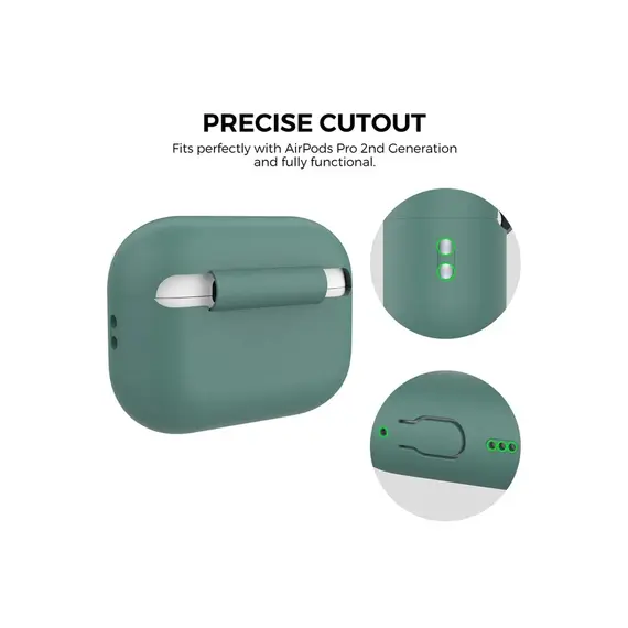 ყურსასმენის ქეისი Protective Cover For AirPods Pro 2 - Green , 4 image - Primestore.ge