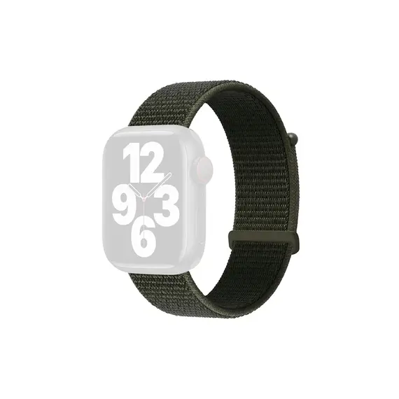 სმარტ საათის სამაჯური TVC KALEBOL Nylon Watch Band for Apple Watch Series 10 Ultra 9 8 7 SE 6 5 4 3 2 1 46mm 49mm 45mm 44mm 42mm Wrist Strap - Army Green , 2 image - Primestore.ge