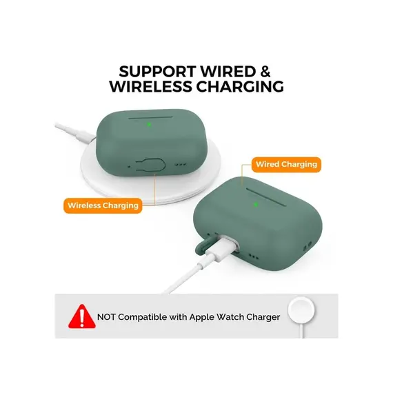 ყურსასმენის ქეისი Protective Cover For AirPods Pro 2 - Green , 3 image - Primestore.ge