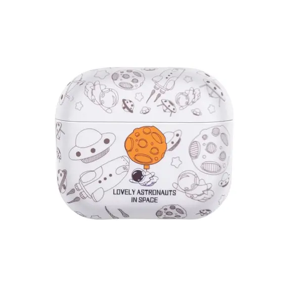 ყურსასმენის ქეისი TVC AirPods 4 TPU Case Earphone Charging Box Water Transfer Printing Protective Cover - White Astronaut  - Primestore.ge