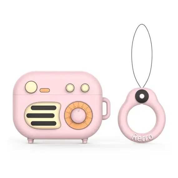 ყურსასმენის ქეისი Silicone Case for AirPods Pro - Pink  - Primestore.ge