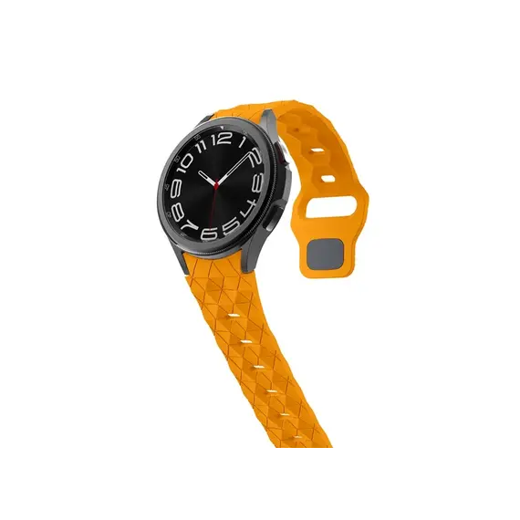 სმარტ საათის სამაჯური Samsung Galaxy Watch FE 40mm KALEBOL KLB-ZQWFKGJ-001 Silicone Watch Strap Band - Orange , 3 image - Primestore.ge