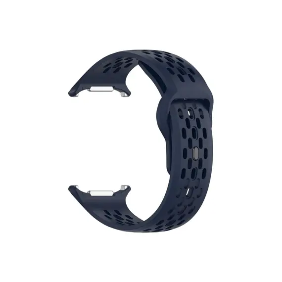 სმარტ საათის სამაჯური TVC Samsung Galaxy Watch Ultra 47mm Fluororubber Watch Band Multiple Holes Breathable Strap - Midnight Blue , 4 image - Primestore.ge