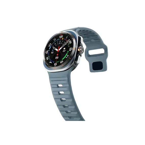 სმარტ საათის სამაჯური TVC Samsung Galaxy Watch Ultra 47mm Silicone Watch Band Breathable Sport Watch Strap - Ocean Blue , 3 image - Primestore.ge