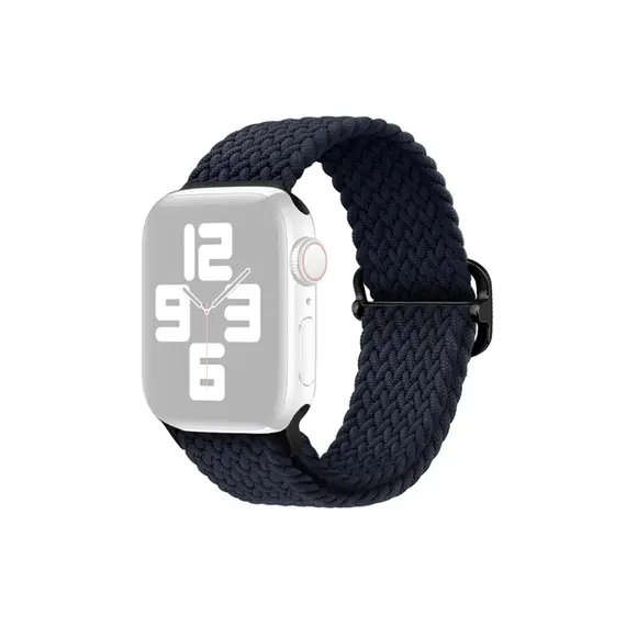 სმარტ საათის სამაჯური TVC Apple Watch Series 10 42mm / 9 8 7 41mm / SE (2023) SE (2022) SE 6 5 4 40mm / 3 2 1 38mm Watch Band Braided Nylon Strap - Charcoal , 2 image - Primestore.ge