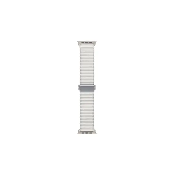 სმარტ საათის სამაჯური TVC Apple Watch Series 10 42mm / 9 8 7 41mm / SE (2023) SE (2022) SE 6 5 4 40mm / 3 2 1 38mm Wavy Texture Nylon Strap - White , 2 image - Primestore.ge