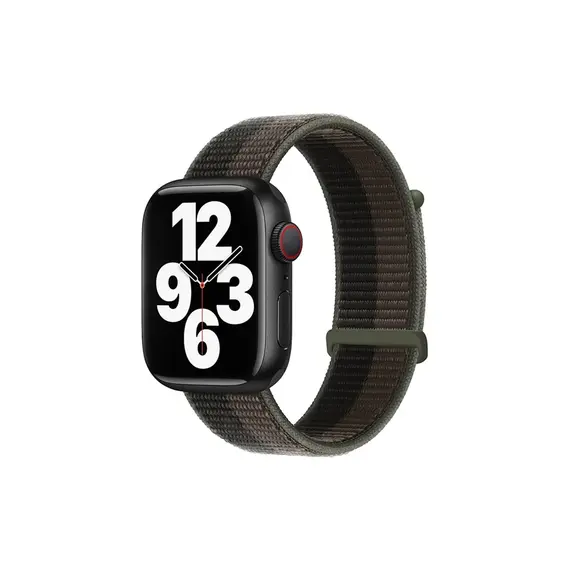 სმარტ საათის სამაჯური TVC KALEBOL Nylon Watch Band for Apple Watch Series 10 Ultra 9 8 7 SE 6 5 4 3 2 1 46mm 49mm 45mm 44mm 42mm Wrist Strap - Storm Black  - Primestore.ge