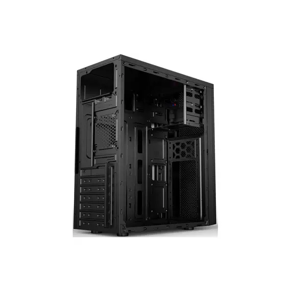 ქეისი 2E E185 Computer Case ALFA MidT, 2x USB2.0, 1x USB3.0, Steel (Side Panel), Without PSU, Black , 5 image - Primestore.ge